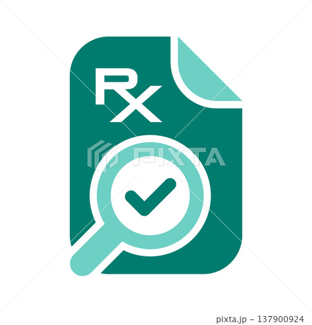 Prescription Verification Document Check Symbol 137900924