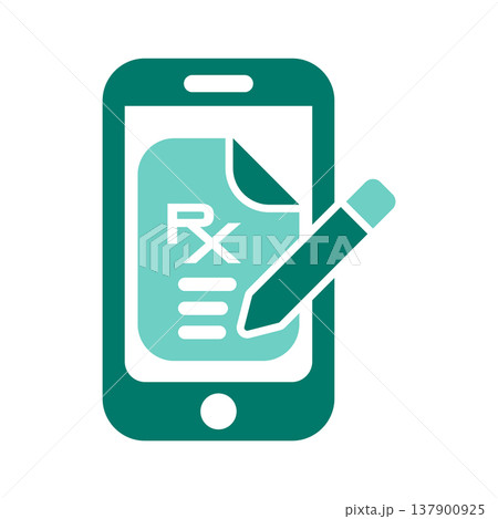 Doctor Signature Prescription Mobile Symbol 137900925