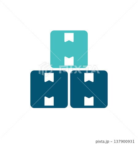 Stock Boxes Inventory Storage Symbol 137900931