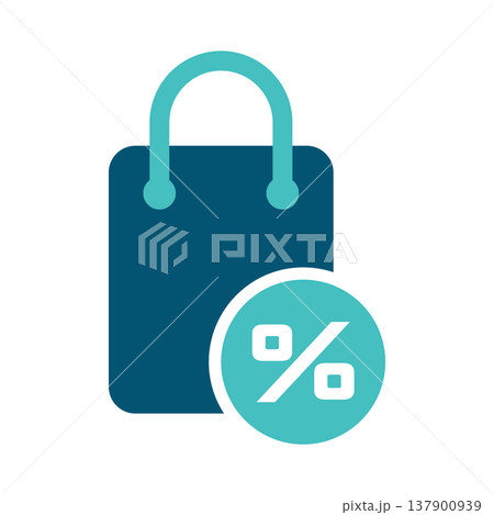 Shopping Bag Offer Discount Symbol 137900939