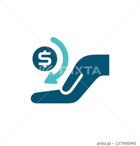 Refund Hand Money Return Symbol 137900941