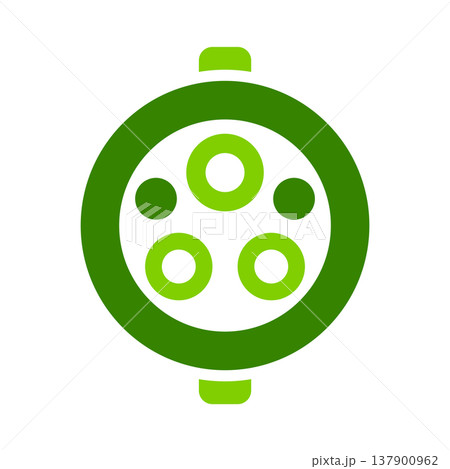 Electric Charging Port Socket Symbol 137900962