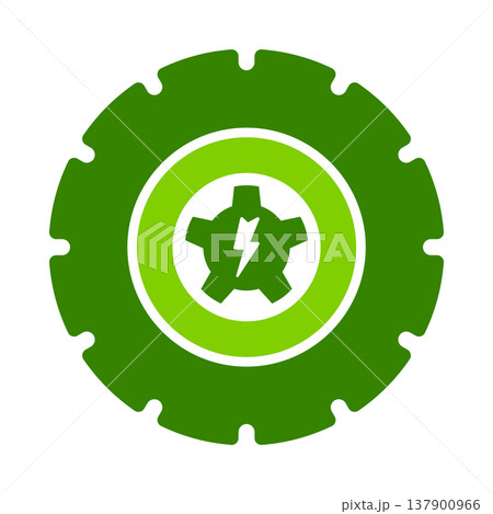 Electric Wheel Tire Power Symbol 137900966