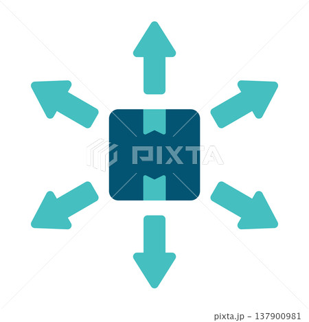 Distribution Package Routing Network Symbol Distribution Package Routing Network Symbol 137900981