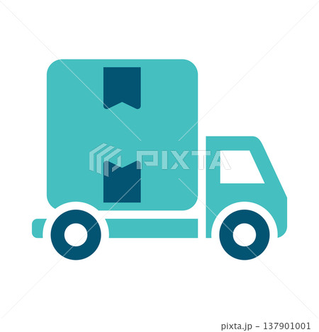 Cargo Delivery Truck Load Symbol Cargo Delivery Truck Load Symbol 137901001