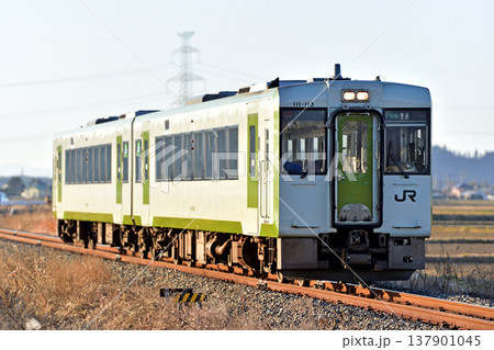 石巻線　佳景山－鹿又　JR東日本　キハ111-113（小牛田） 137901045