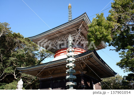 高知県土佐清水市 金剛福寺・多宝塔 高知県土佐清水市 金剛福寺・多宝塔 137901054