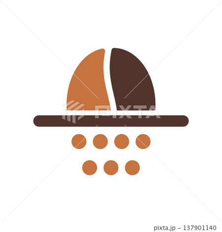 Ground Coffee Preparation Process Symbol 137901140