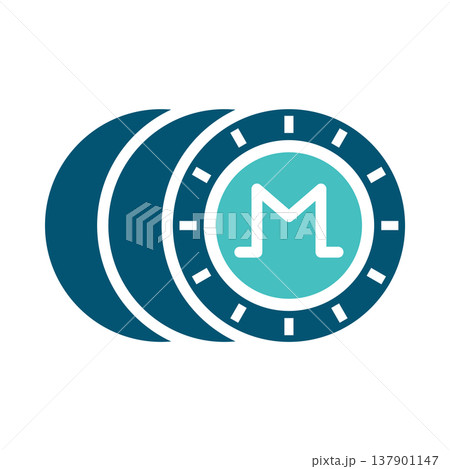 Altcoin Cryptocurrency Coins Stack Symbol 137901147