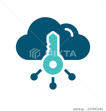 Cloud Encryption Keyhole Security Symbol Cloud Encryption Keyhole Security Symbol 137901291