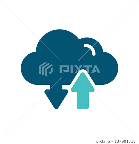 Cloud Data Exchange Transfer Arrows Cloud Data Exchange Transfer Arrows 137901313