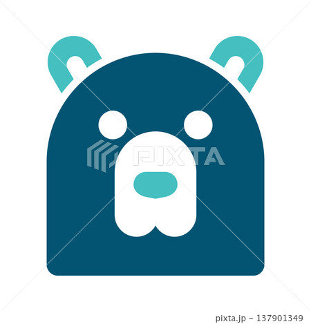 Alaska Bear Wildlife Face Symbol Alaska Bear Wildlife Face Symbol 137901349