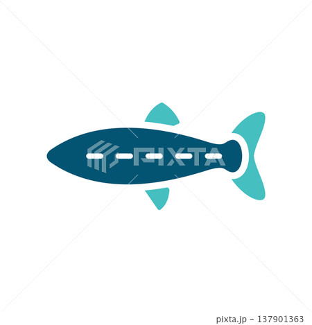 Alaska Salmon Fish Wildlife Symbol 137901363