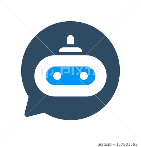 Chatbot Messaging Assistant Bubble Symbol Chatbot Messaging Assistant Bubble Symbol 137901368