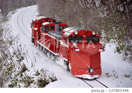 宗谷本線 智恵文-日進 JR北海道 DE15-2515(旭川) ラッセル 常時排雪列車 常排 宗谷本線 智恵文-日進 JR北海道 DE15-2515(旭川) ラッセル 常時排雪列車 常排 137901446