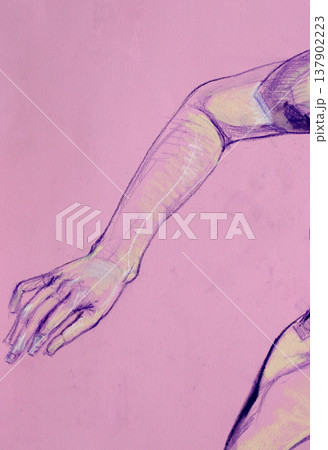 human's figure, pencil drawing illustration, sketch human's figure, pencil drawing illustration, sketch 137902223