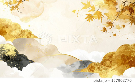 高級感あふれる白金の和風背景|金箔と和紙テクスチャの上品な広告バナー素材 高級感あふれる白金の和風背景|金箔と和紙テクスチャの上品な広告バナー素材 137902770