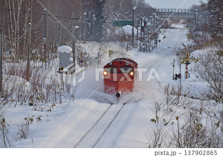 宗谷本線 北比布-蘭留 JR北海道 DE15-2525(旭川) 常時排雪列車 ラッセル 常排 宗谷本線 北比布-蘭留 JR北海道 DE15-2525(旭川) 常時排雪列車 ラッセル 常排 137902865