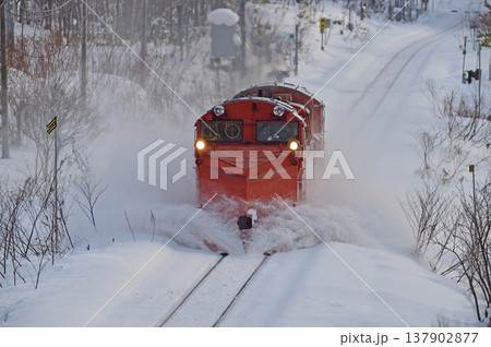 宗谷本線 北比布-蘭留 JR北海道 DE15-2525(旭川) 常時排雪列車 ラッセル 常排 宗谷本線 北比布-蘭留 JR北海道 DE15-2525(旭川) 常時排雪列車 ラッセル 常排 137902877