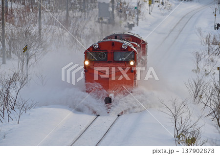 宗谷本線 北比布-蘭留 JR北海道 DE15-2525(旭川) 常時排雪列車 ラッセル 常排 宗谷本線 北比布-蘭留 JR北海道 DE15-2525(旭川) 常時排雪列車 ラッセル 常排 137902878