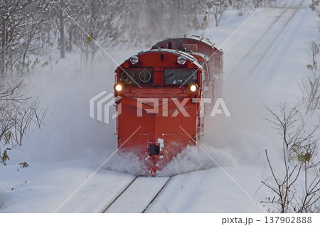 宗谷本線 北比布-蘭留 JR北海道 DE15-2525(旭川) 常時排雪列車 ラッセル 常排 宗谷本線 北比布-蘭留 JR北海道 DE15-2525(旭川) 常時排雪列車 ラッセル 常排 137902888