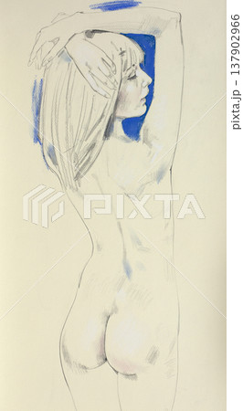 female portrait, pencil drawing illustration, sketch female portrait, pencil drawing illustration, sketch 137902966
