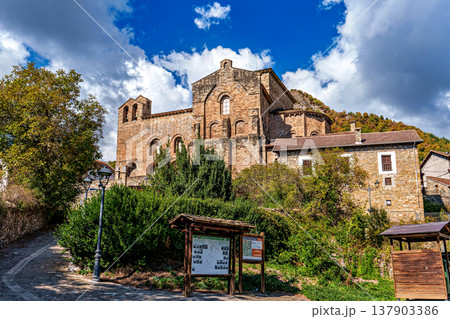 Saint Peter, San Pedro Siresa monastery church in Siresa , Huesca , Aragon,Spain 137903386