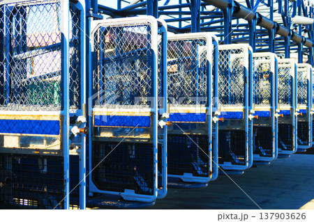 浦和競馬場のスターティングゲートの風景 137903626