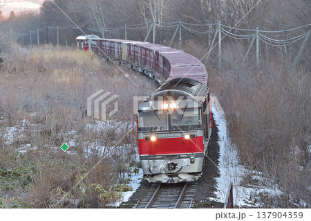 石北本線 遠軽-安国 JR貨物 DF200-61+コキ+DF200-6(五稜郭) 石北本線 遠軽-安国 JR貨物 DF200-61+コキ+DF200-6(五稜郭) 137904359