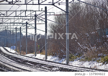 千歳線　島松－北広島　JR北海道 137904822