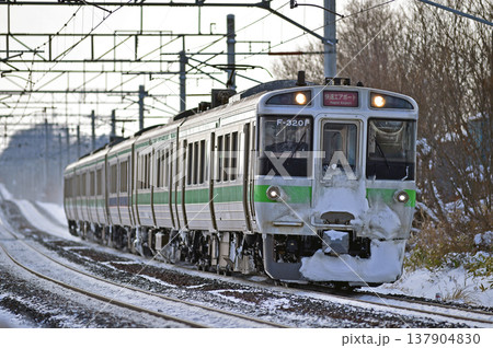 千歳線　島松－北広島　JR北海道　721系　F-3201編成（札幌）　エアポート 137904830