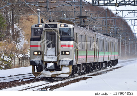 千歳線　西の里（信）　JR北海道　731系　G-117編成（札幌） 137904852