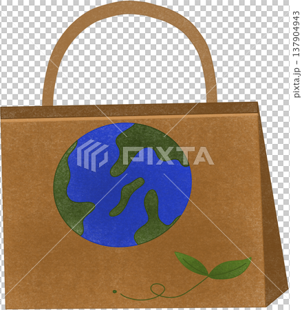 brown eco paper bag 137904943