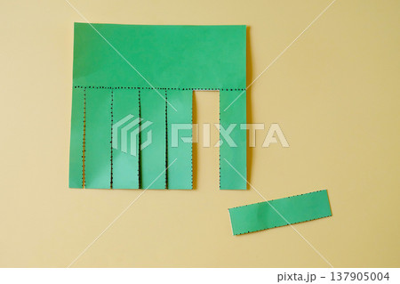 Tear-off papers notice, advertisement with cut slips . Tear-off papers notice, advertisement with cut slips . 137905004