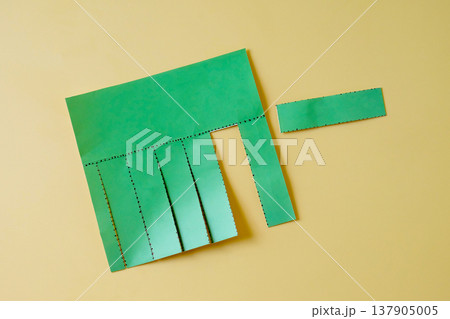 Tear-off papers notice, advertisement with cut slips . Tear-off papers notice, advertisement with cut slips . 137905005