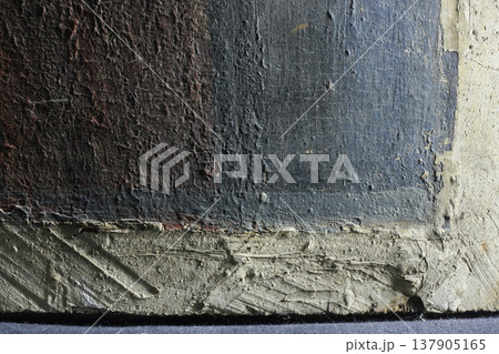 Fragment of Canvas Restoration Work With Ultraviolet Light Revealing Details and Textures During the Process Fragment of Canvas Restoration Work With Ultraviolet Light Revealing Details and Textures During the Process 137905165