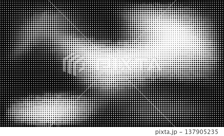 Abstract halftone dot pattern forming smooth gradient background. 137905235