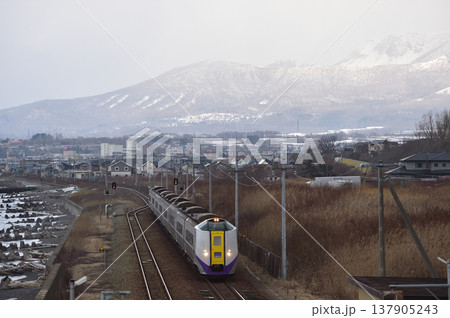 室蘭本線　北舟岡　JR北海道　キハ261系1000番台　ST-1207編成　スーパー北斗　幕車 137905243