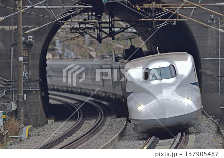 東海道新幹線　新横浜－小田原　JR東海　N700A系　X29編成（博多）　のぞみ　こだま　ひかり 137905487