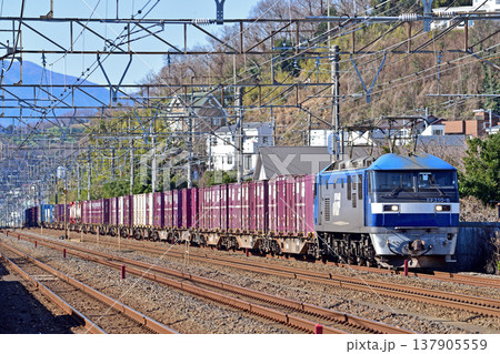 東海道本線　二宮－大磯　JR貨物　EF210-8（岡山） 137905559