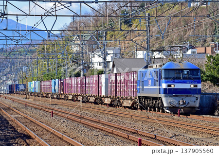 東海道本線 二宮-大磯 JR貨物 EF210-2(岡山) 東海道本線 二宮-大磯 JR貨物 EF210-2(岡山) 137905560