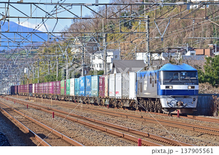 東海道本線 二宮-大磯 JR貨物 EF210-7(岡山) 東海道本線 二宮-大磯 JR貨物 EF210-7(岡山) 137905561