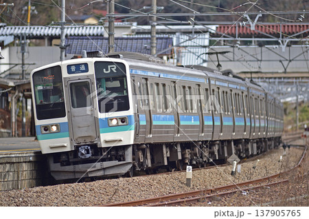 中央本線　上野原　JR東日本　211系　N607編成（長野） 137905765