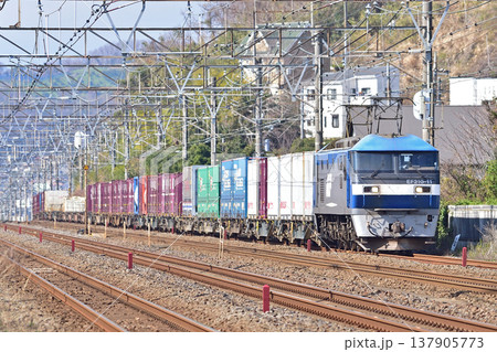 東海道本線 二宮-大磯 JR貨物 EF210-11(岡山) 東海道本線 二宮-大磯 JR貨物 EF210-11(岡山) 137905773