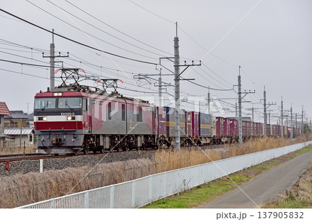 東北本線　栗橋－東鷲宮　JR貨物　EH500-5（仙台） 137905832