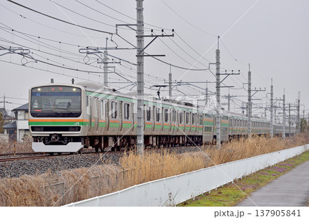 東北本線 栗橋-東鷲宮 JR東日本 E231系1000番台 U506編成(小山) 東北本線 栗橋-東鷲宮 JR東日本 E231系1000番台 U506編成(小山) 137905841
