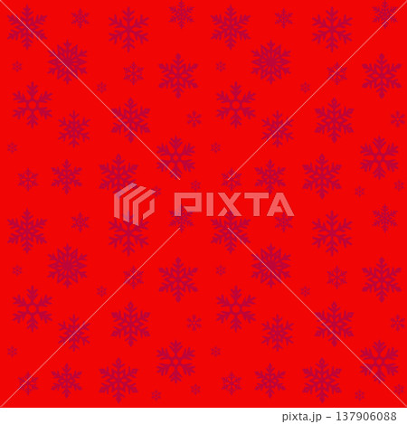Red Snowflake Seamless Pattern Red Snowflake Seamless Pattern 137906088
