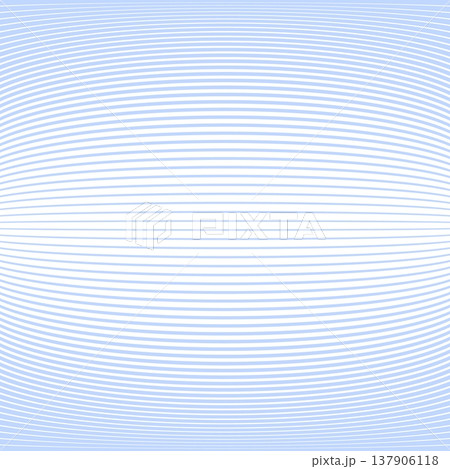 Halftone Light Blue Lines Pattern. 3D Illusion. Convex Background. 137906118