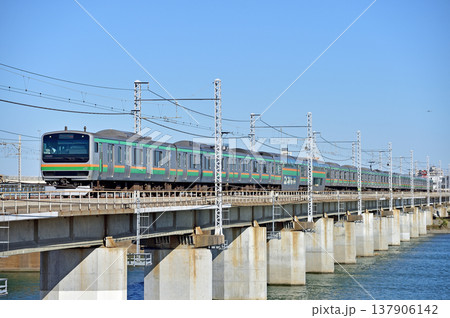 東海道本線 茅ヶ崎-平塚 JR東日本 E231系1000番台 K-01編成(国府津) 東海道本線 茅ヶ崎-平塚 JR東日本 E231系1000番台 K-01編成(国府津) 137906142