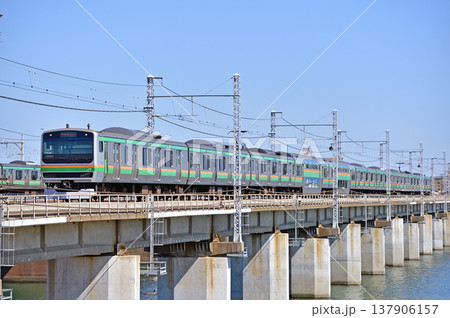 東海道本線 茅ヶ崎-平塚 JR東日本 E231系1000番台 K-23編成(国府津) 東海道本線 茅ヶ崎-平塚 JR東日本 E231系1000番台 K-23編成(国府津) 137906157